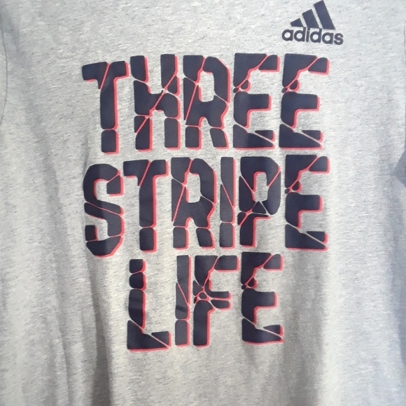 Adidas Youth Boys Athletic T Shirt Size Large - Picture 3 of 6